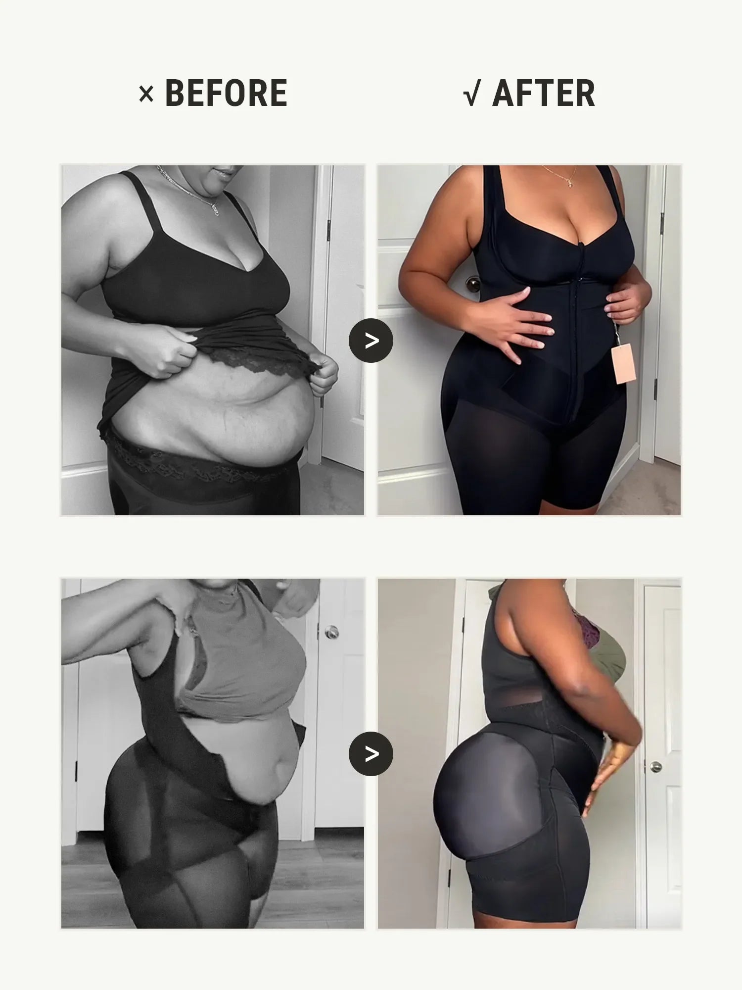 Neonwears Full-Coverage Chest Faja Tummy Control Butt Lift Bodysuit