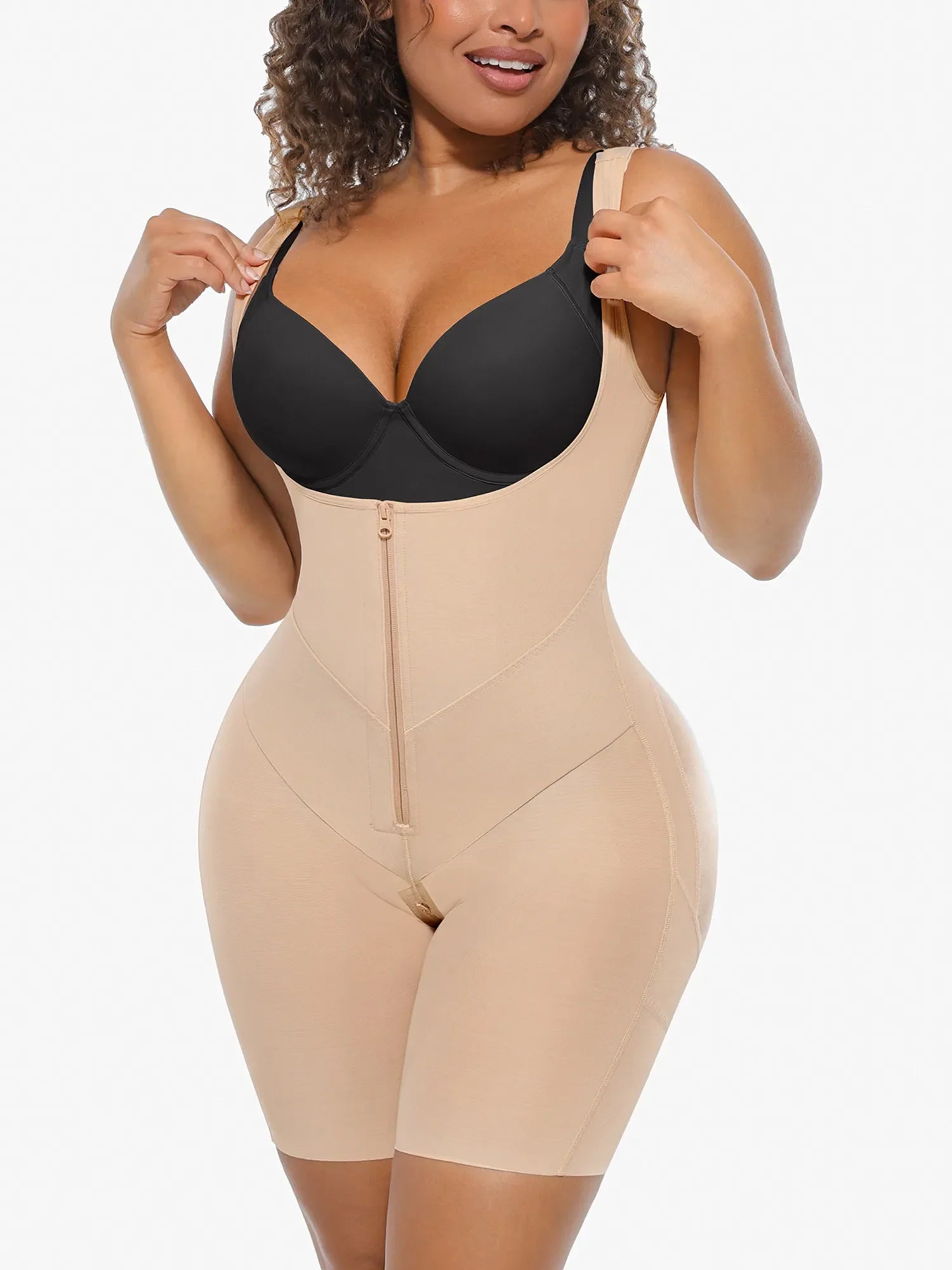 Neonwears Full-Coverage Chest Faja Tummy Control Butt Lift Bodysuit