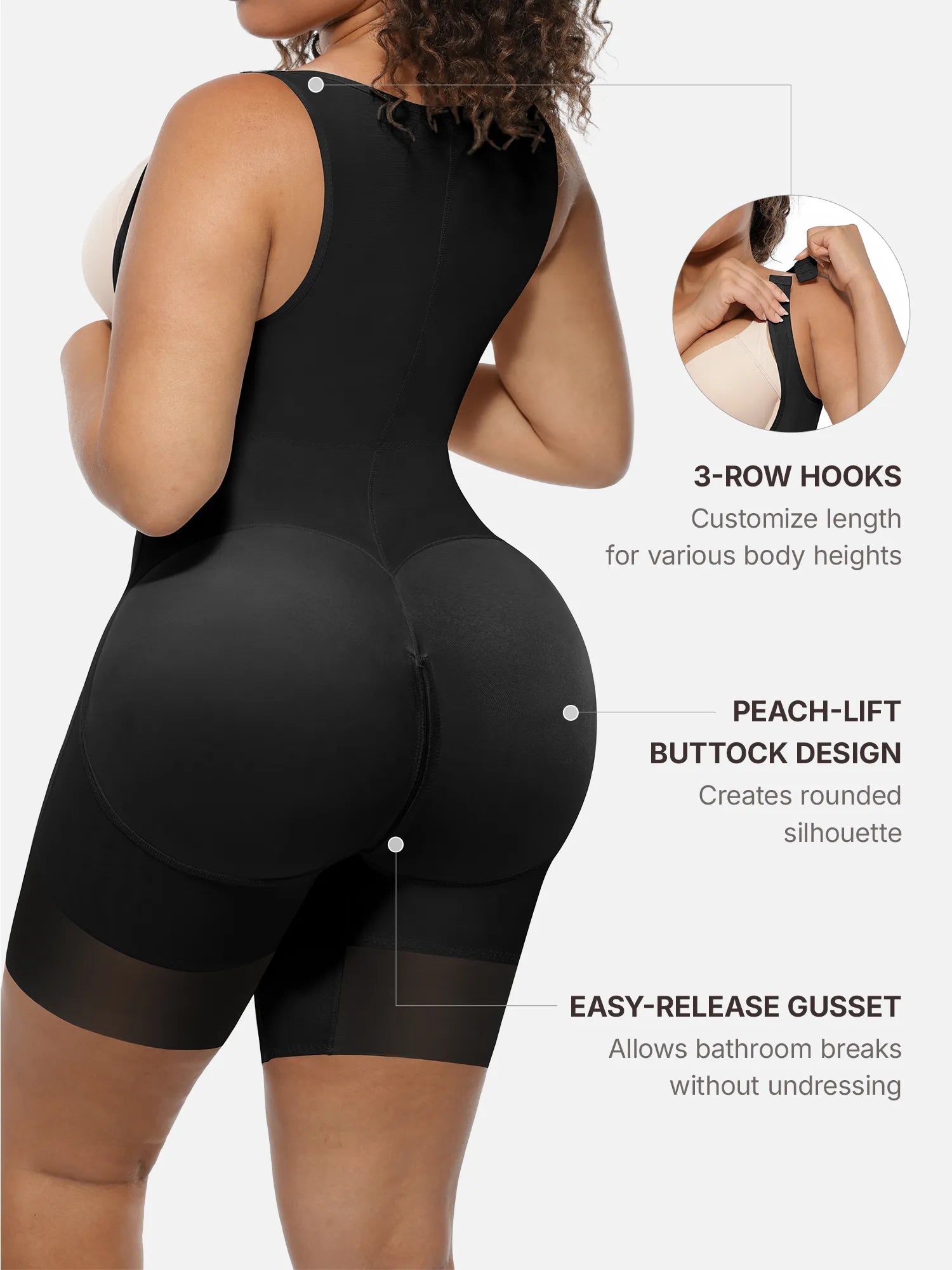 Neonwears Full-Coverage Chest Faja Tummy Control Butt Lift Bodysuit