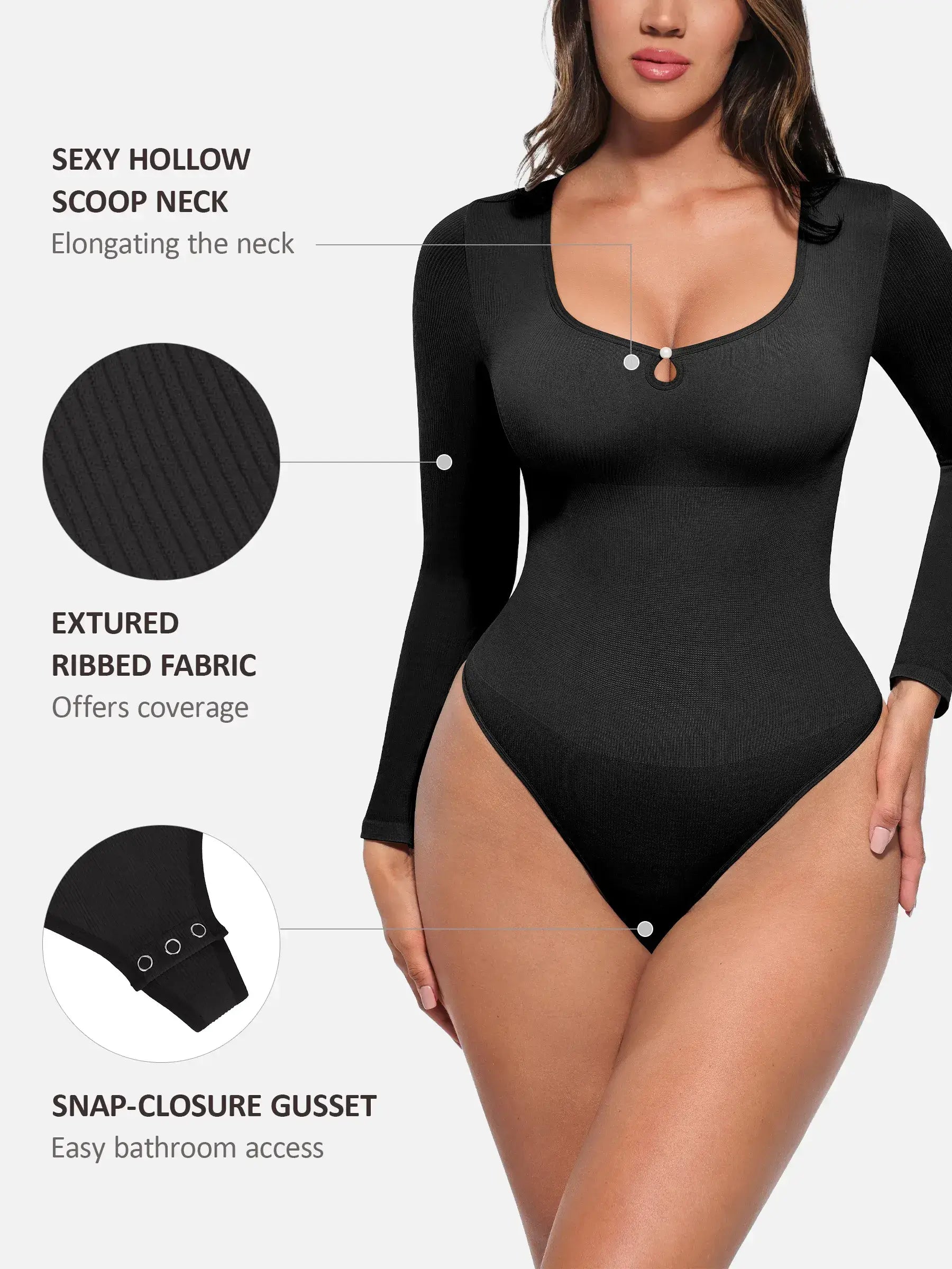 Neonwears Seamless Ribbed Bodysuit
