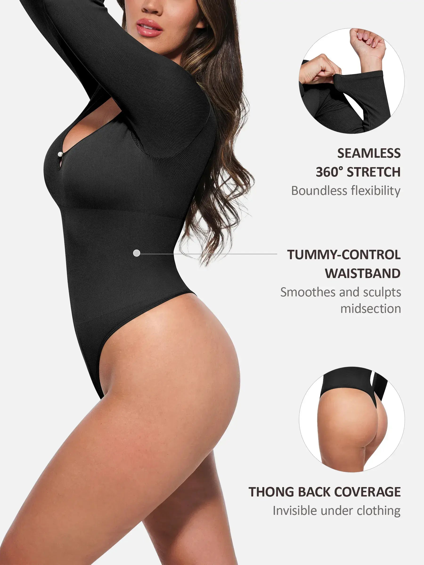 Neonwears Seamless Ribbed Bodysuit