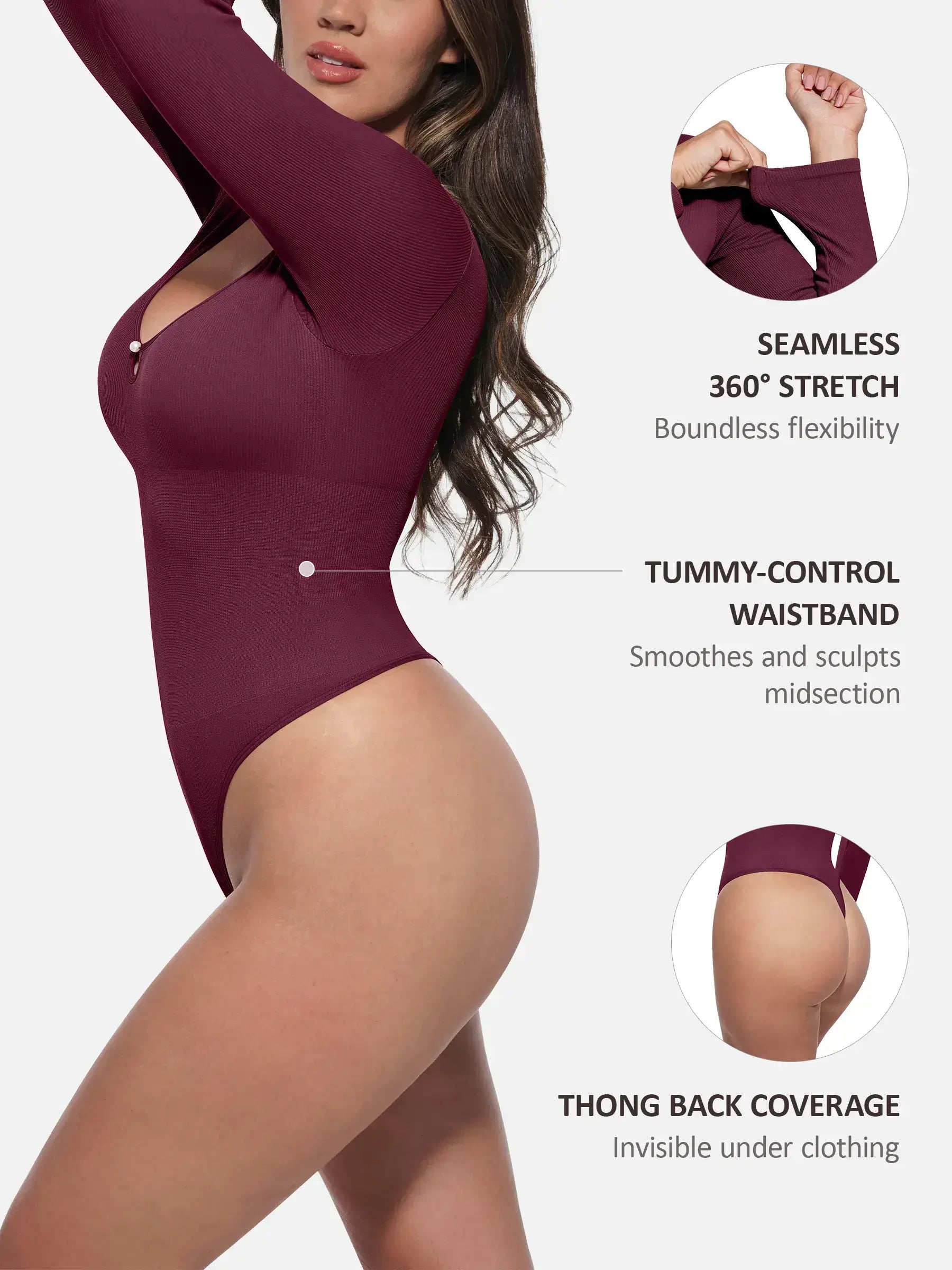 Neonwears Seamless Ribbed Bodysuit
