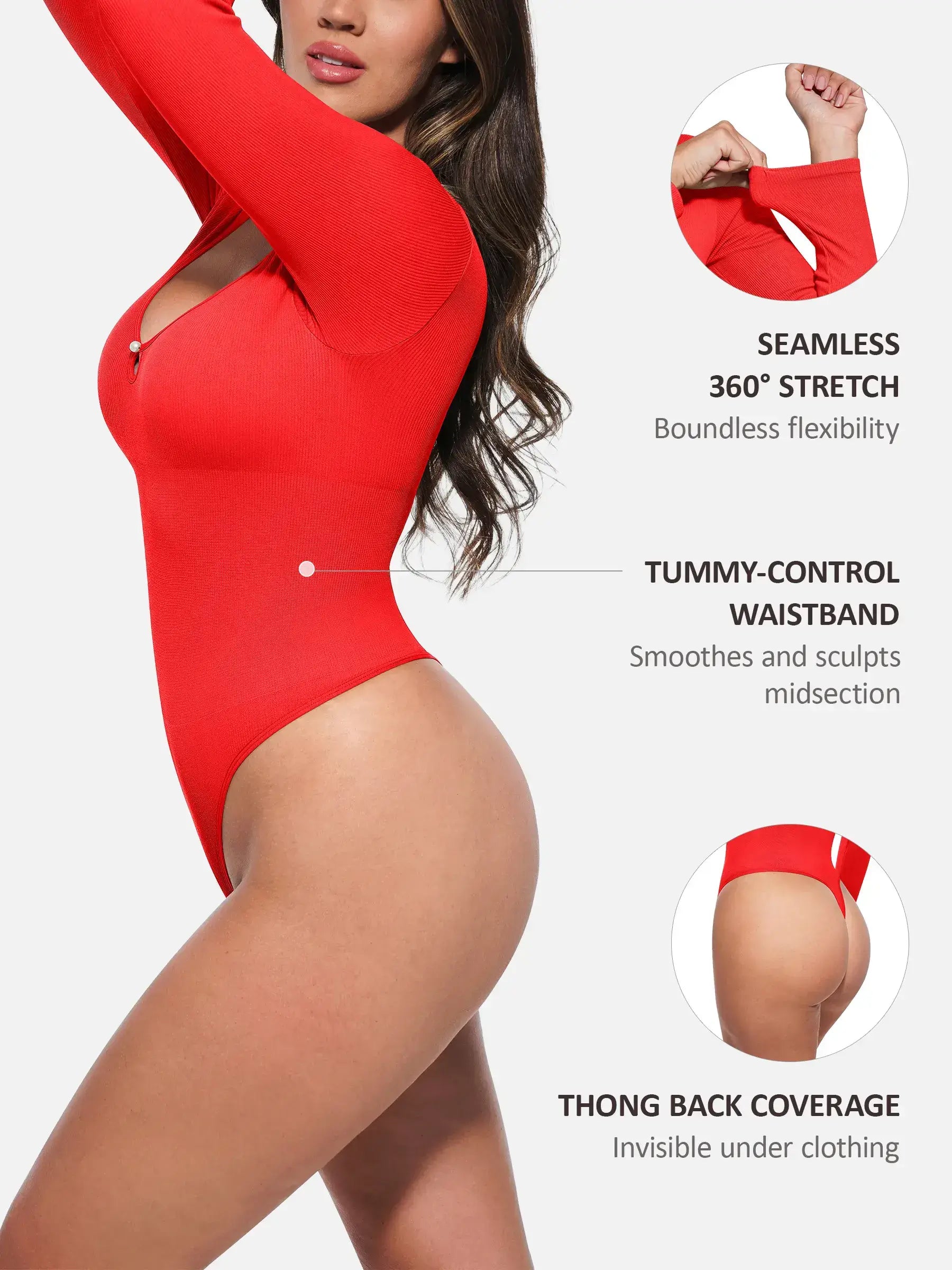Neonwears Seamless Ribbed Bodysuit