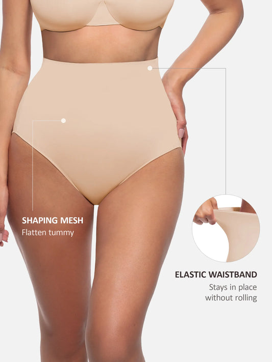 Neonwears Built-in Elastic Mid-Waist Shaping Panties