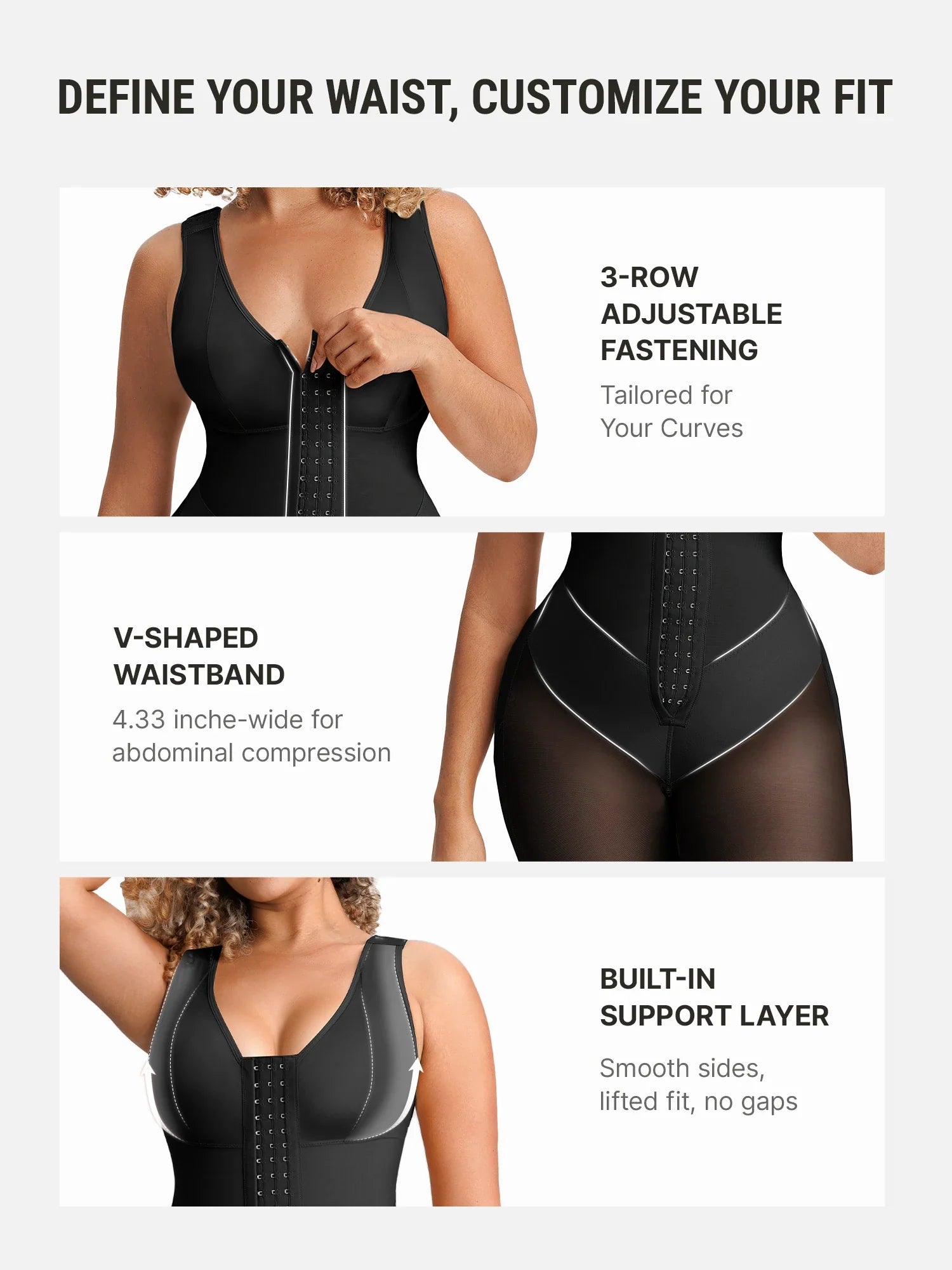 Neonwears FeelVibe V-Band Waist Snatching Contour Bodysuit