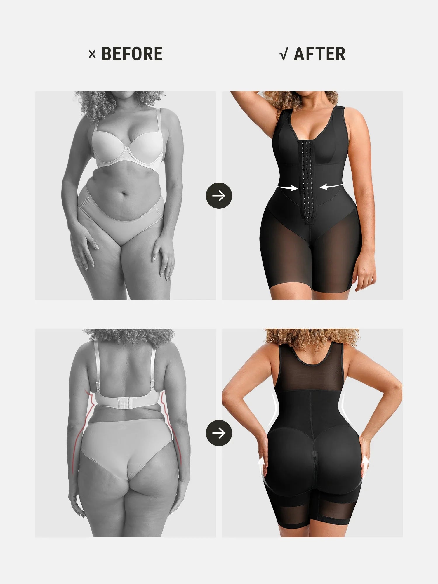 Neonwears FeelVibe V-Band Waist Snatching Contour Bodysuit