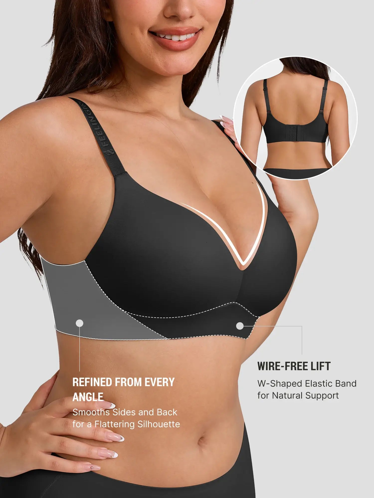 Neonwears Cloud Soft Wireless Bra Seamless Lift Support Everyday Wear