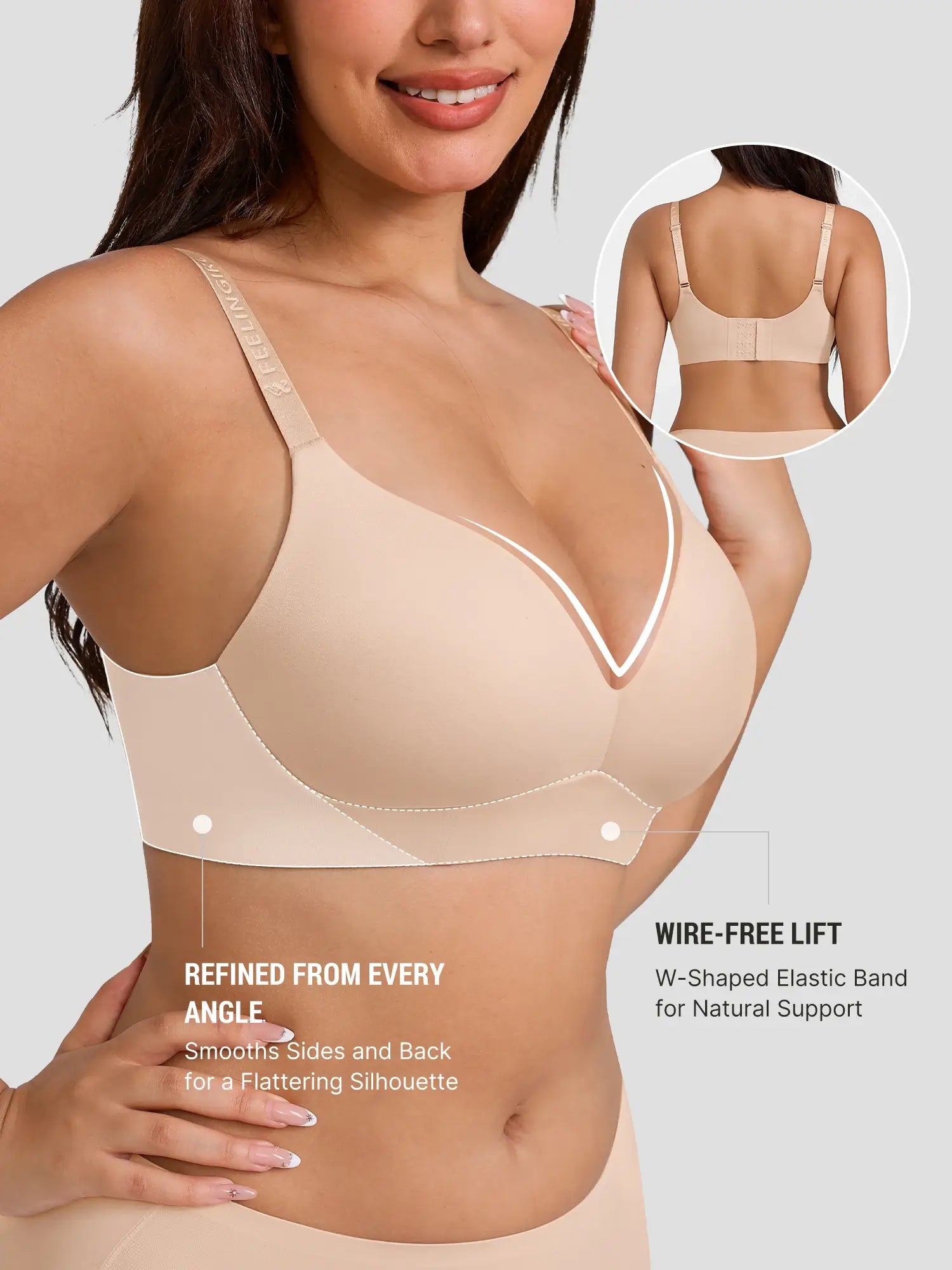 Neonwears Cloud Soft Wireless Bra Seamless Lift Support Everyday Wear